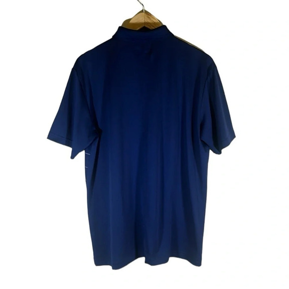 Men’s Callaway Blue Stripe Short Sleeve Polo Shirt Size Medium Golf Athletic - Picture 2 of 4